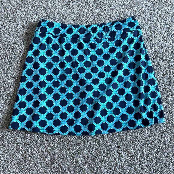 LuLu B Womens Medium Golf Skort UPF 50+ Blue - Picture 6 of 8